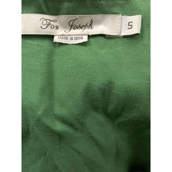 For Joseph Shift Dress Green Print Short Sleeve Square Neck Knee-Length Silk S - Picture 4 of 6